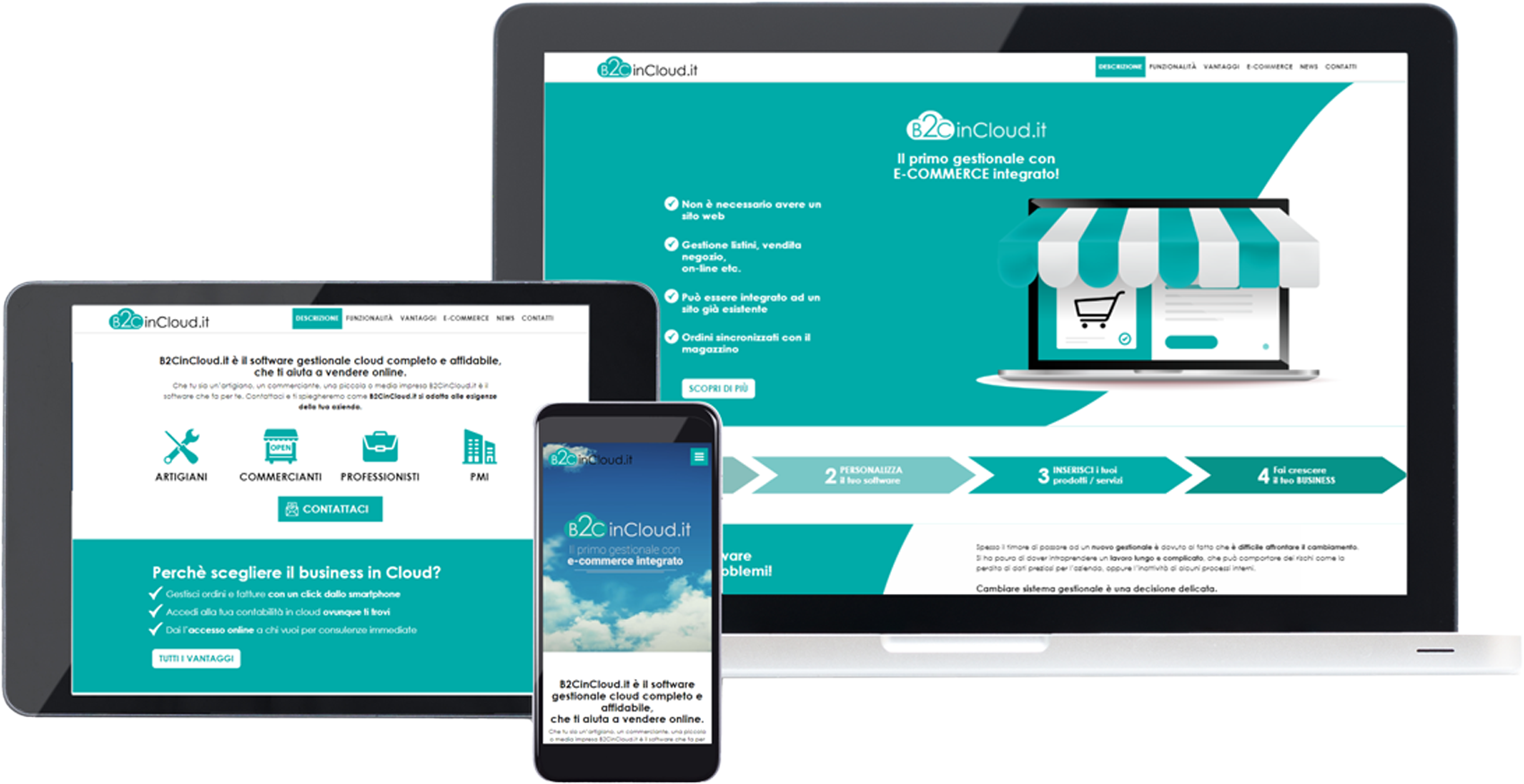 B2C in Cloud sito web